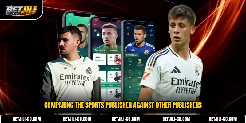 Comparing the sports publisher against other publishers