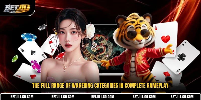 The full range of wagering categories in complete gameplay